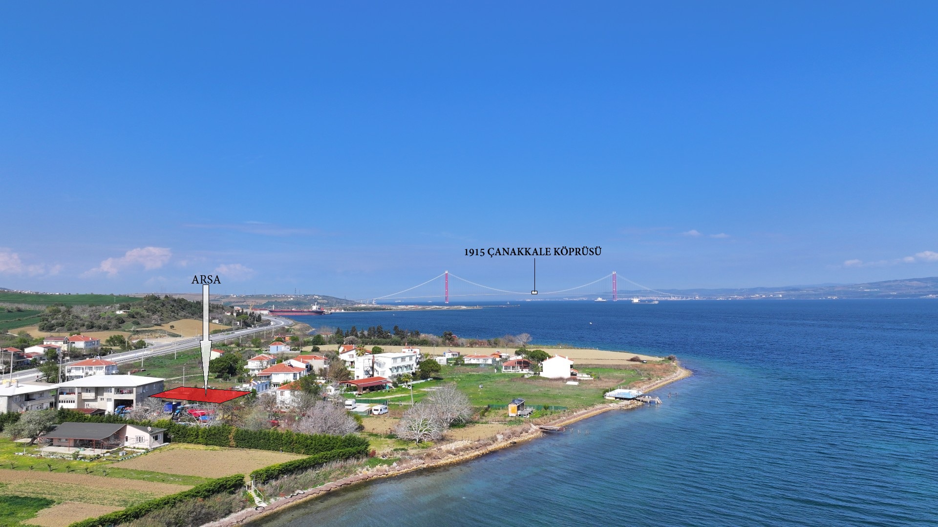 ÇANAKKALE GELİBOLU BURHANLI'DA 591m2 SATILIK ARSA
