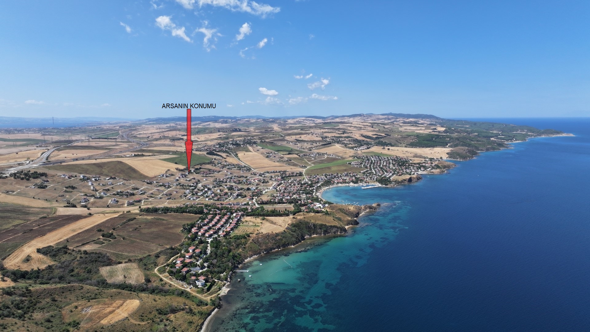 ÇANAKKALE GELİBOLU GÜNEYLİ'DE DENİZ MANZARALI 700m2 ARSA