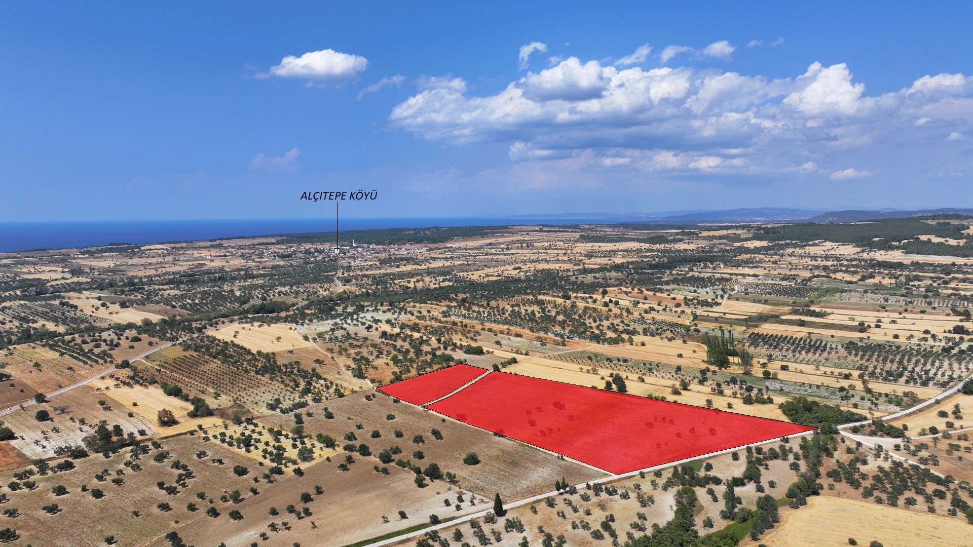 ÇANAKKALE ECEABAT ALÇITEPE'DE 45,522m2 TARLA