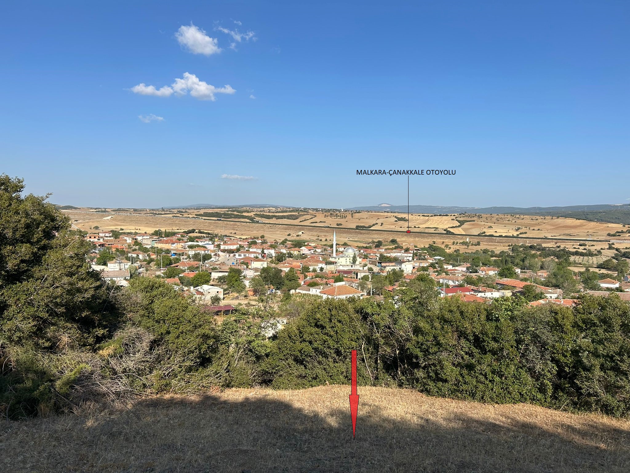 ÇANAKKALE GELİBOLU YÜLÜCE'DE 704m2 MÜSTAKİL TAPULU İMARLI ARSA