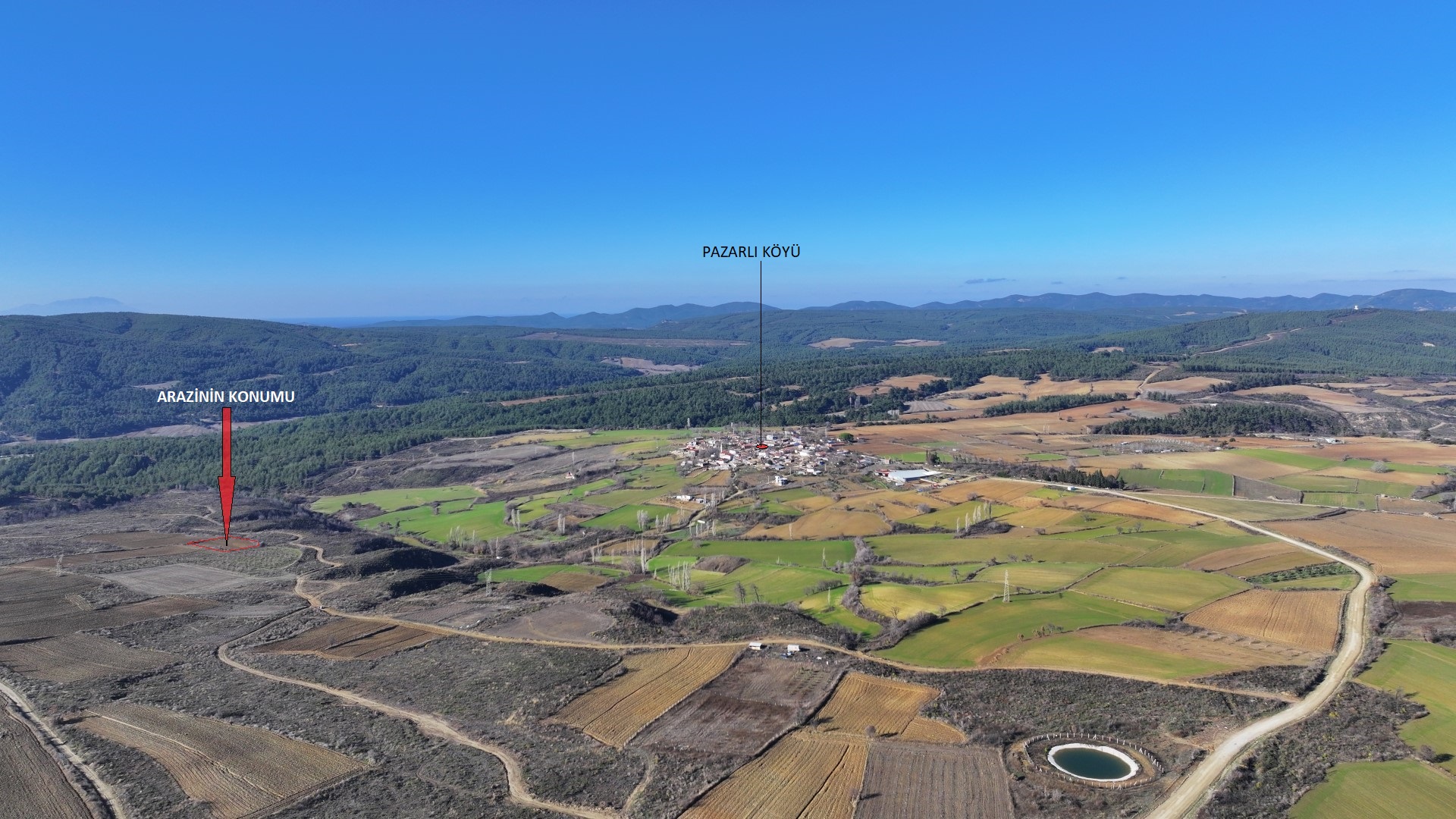 ÇANAKKALE GELİBOLU PAZARLIDA 2,885m2 TARLA